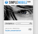 Simple mobile wordpress theme